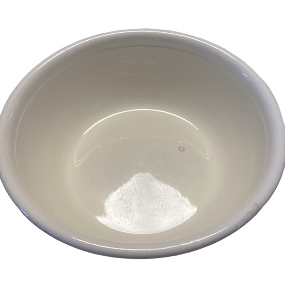 Vintage Oven Serve Made in the USA Ceramic Bowl Casserole Dish Green Floral - Picture 6 of 13